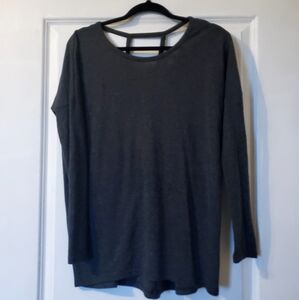 Gray Long Sleeve Women's Top